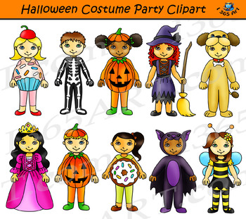 Halloween Costume Party Clipart Kids by I 365 Art - Clipart 4 School