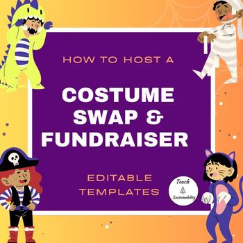 Preview of Halloween Costume Swap and Fundraiser Editable Templates