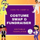 Halloween Costume Swap and Fundraiser Editable Templates