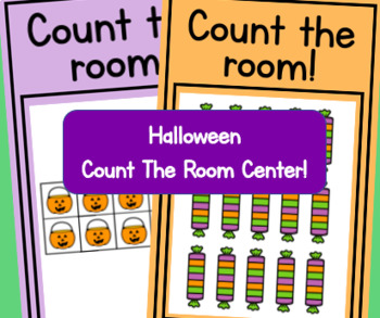 Preview of Halloween Count Around the Room Math Center!