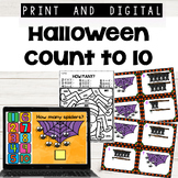Halloween Count to 10 Print and Digital Google Slides™