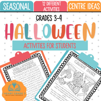 Halloween Centre Ideas and Activities by Monica Dunbar - I Heart Grade 3