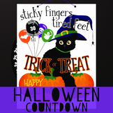 Halloween Countdown Calendar, Halloween Activity, Holiday 
