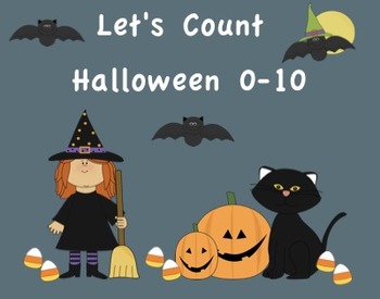 Preview of HALLOWEEN COUNTING NUMBERS  0-10 SMARTboard Activity