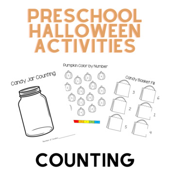 Preview of Halloween Counting Activities - Preschool