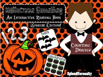 Preview of Halloween Counting: An Interactive Reading Math Book SPANISH Edition