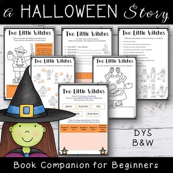 Preview of Halloween Counting Unit - Two Little Witches Book Companion