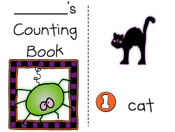 Preview of Halloween Counting Book 1-10 (FREE)