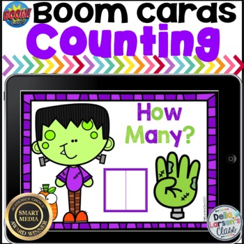 Preview of Halloween Counting Boom Card