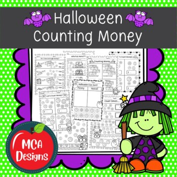 Preview of Halloween Counting Money