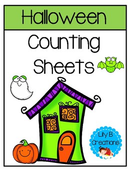 Preview of Halloween Counting Sheets - Numbers 1-5