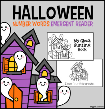 Preview of Halloween Counting and Number Words Emergent Reader