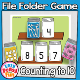 Halloween Counting to 10 File Folder Game | Pre-K, K, Spec