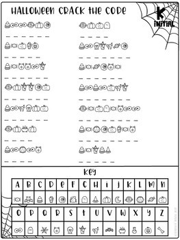 crack the code halloween edition by speech in the sand tpt