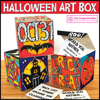 Preview of Halloween Art and Craft Activity, Make a Spooky Box & Play Fun Halloween Games