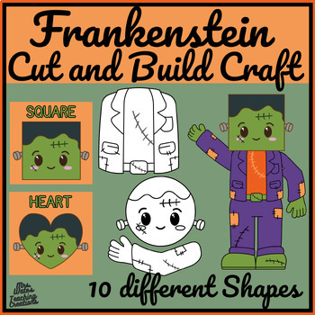 Preview of Halloween Craft Activity - Coloring & Cutting Activity and Worksheets