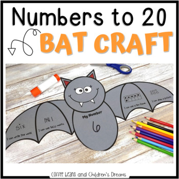 Preview of Halloween Craft | Bat Activity | Fall Number Sense