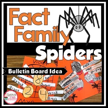 Preview of Halloween Craft | Halloween Fact Families | Spider Craft