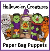 Halloween Craft - Halloween Paper Bag Puppets #2