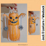 Halloween Craft Jack O Lantern Windsock Pumpkin Face Activ