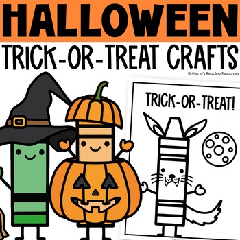 Preview of Halloween Activities and Craft | Crayons Trick or Treat Coloring Pages and Board
