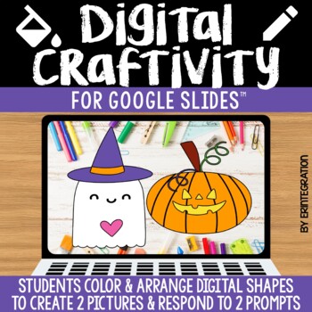 Preview of Halloween Craft Writing Craftivity Digital Activity on Google Slides