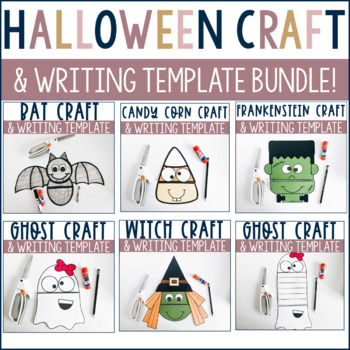 Preview of Halloween Craft & Writing Template Bundle | Halloween Writing Prompts