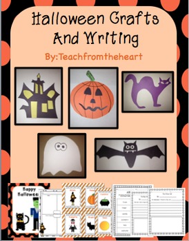 Preview of Halloween Crafts and Writing (5 crafts!)