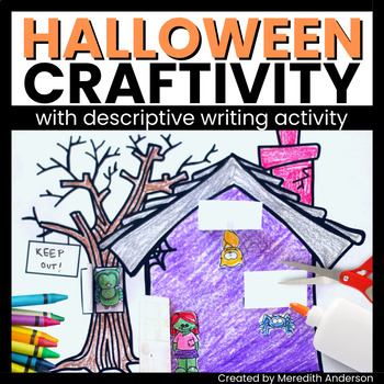 Preview of Halloween Writing Craft Haunted House Activity Great Early Finishers