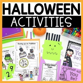 Preview of Halloween Crafts, Centers, Games, Halloween Party Activities for K-1