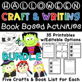 Halloween Crafts & Editable Read Aloud Writing Activities 