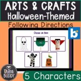 Halloween Crafts Following Directions Boom Cards Digital Resource
