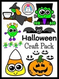 Halloween Craft Bundle: Bat, Jack-O-Lanterns, Candy Corn, 