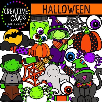 Preview of Halloween Clipart {Creative Clips Clipart}