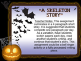 Halloween Creative Writing: "A Skeleton Story"