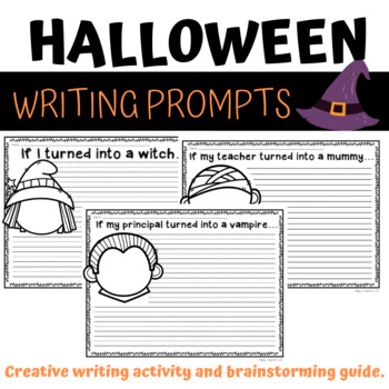 Halloween Creative Writing Activity Fall Writing Prompt, Halloween ...
