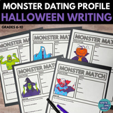 Halloween Creative Writing Activity - Monster Match Dating