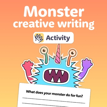 Preview of Halloween Creative Writing Craft | October Bulletin Board | Halloween Writing