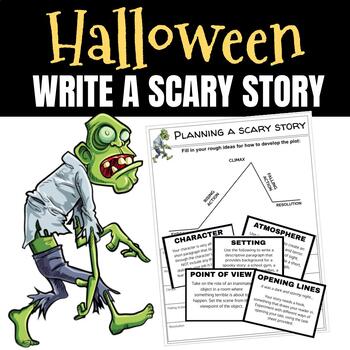 Preview of Halloween Narrative Writing & Learning Stations