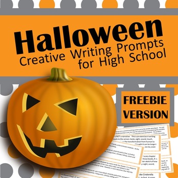 Preview of Halloween Creative Writing Task Cards FREEBIE