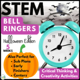 Halloween Creativity and Critical Thinking Bell Ringers or