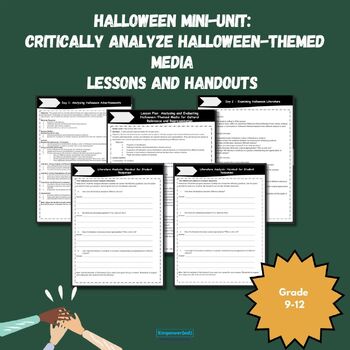 Preview of Halloween Critical Analysis Mini-Unit Lesson Plans and Handouts