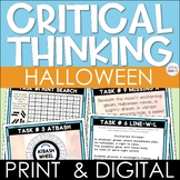 Halloween Critical Thinking Digital Escape Room Break Out Game