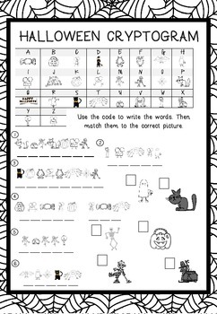 Preview of Halloween Cryptogram