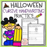 Halloween Cursive Handwriting Practice