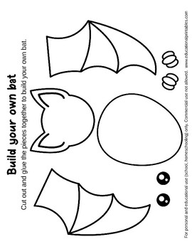 Halloween Cut and Glue Worksheets by Janet's Educational Printables