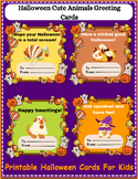 Halloween Cute Animals Greeting Cards To Send Spooky Wishes