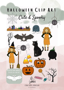 Preview of Halloween Cute and Spooky Clip Art