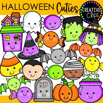 Preview of Halloween Cuties Clipart {Halloween Clipart}