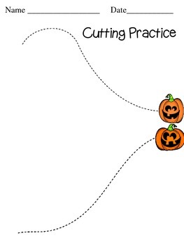 Download Halloween Cutting and Writing Practice Sheets by Heather's ...